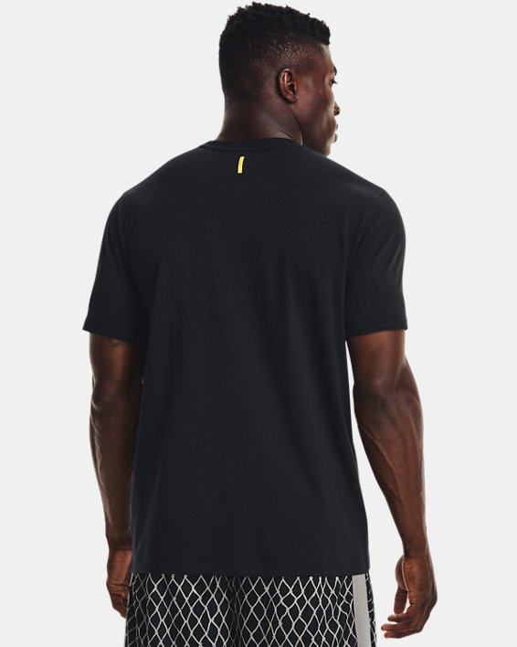 Men's Curry UNDRTD Splash T-Shirt, Black, pdpMainDesktop image number 1